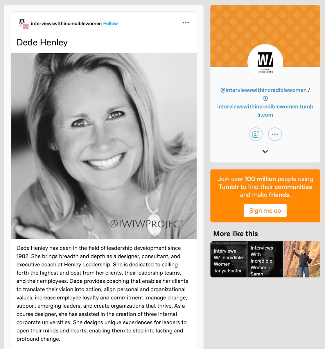 Dede Henley image for interview
