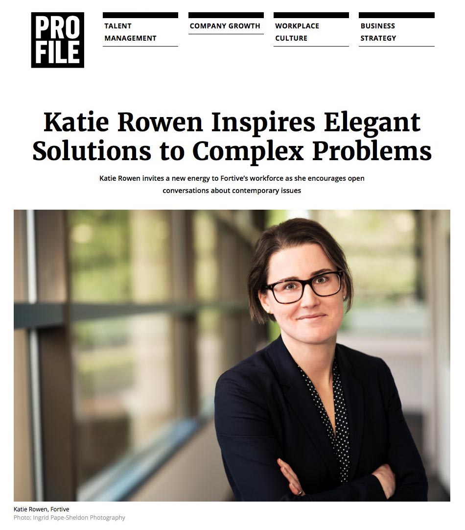 Katie Rowan by Ingrid Pape-Sheldon used by Profile Magazine